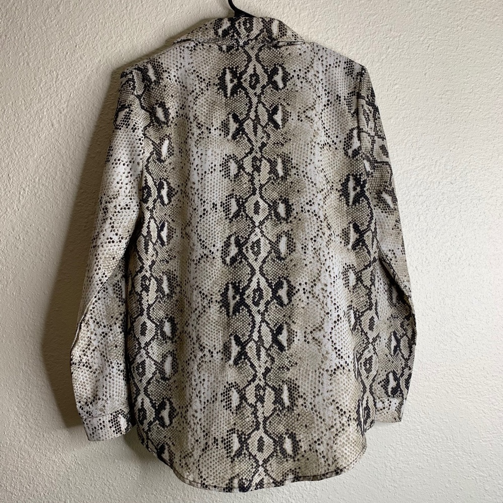 Ivivi Button Down Snake Pattern Blouse - image 2